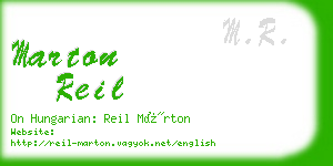 marton reil business card